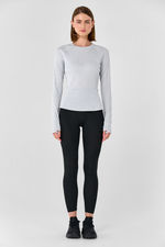 Лонгслив приталенный с рельефом