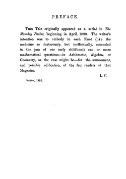 A Tangled Tale Mathematical Puzzles by Lewis Carroll | Charles Lutwidge Dodgson