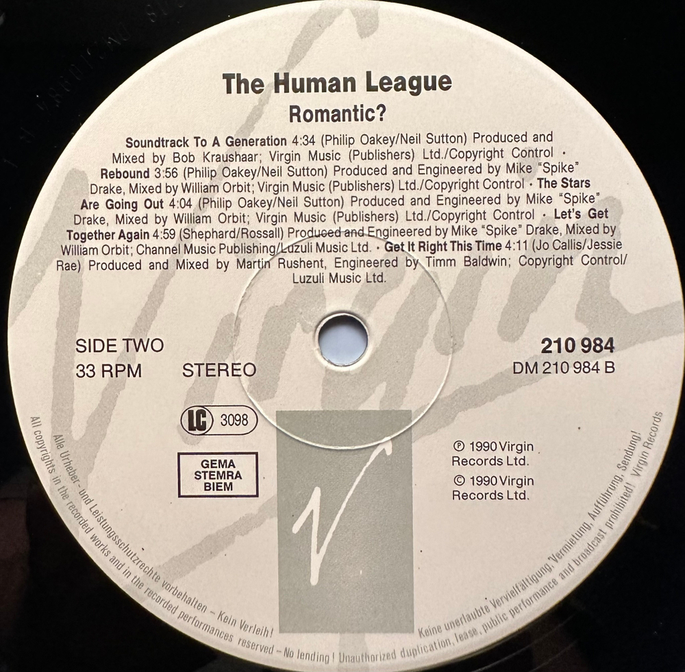 The Human League - Romantic? (Европа 1990г.)