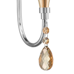 806610 Бра ESCICA 1х40W E14 БЕЛЫЙ/КОНЬЯК/ХРОМ