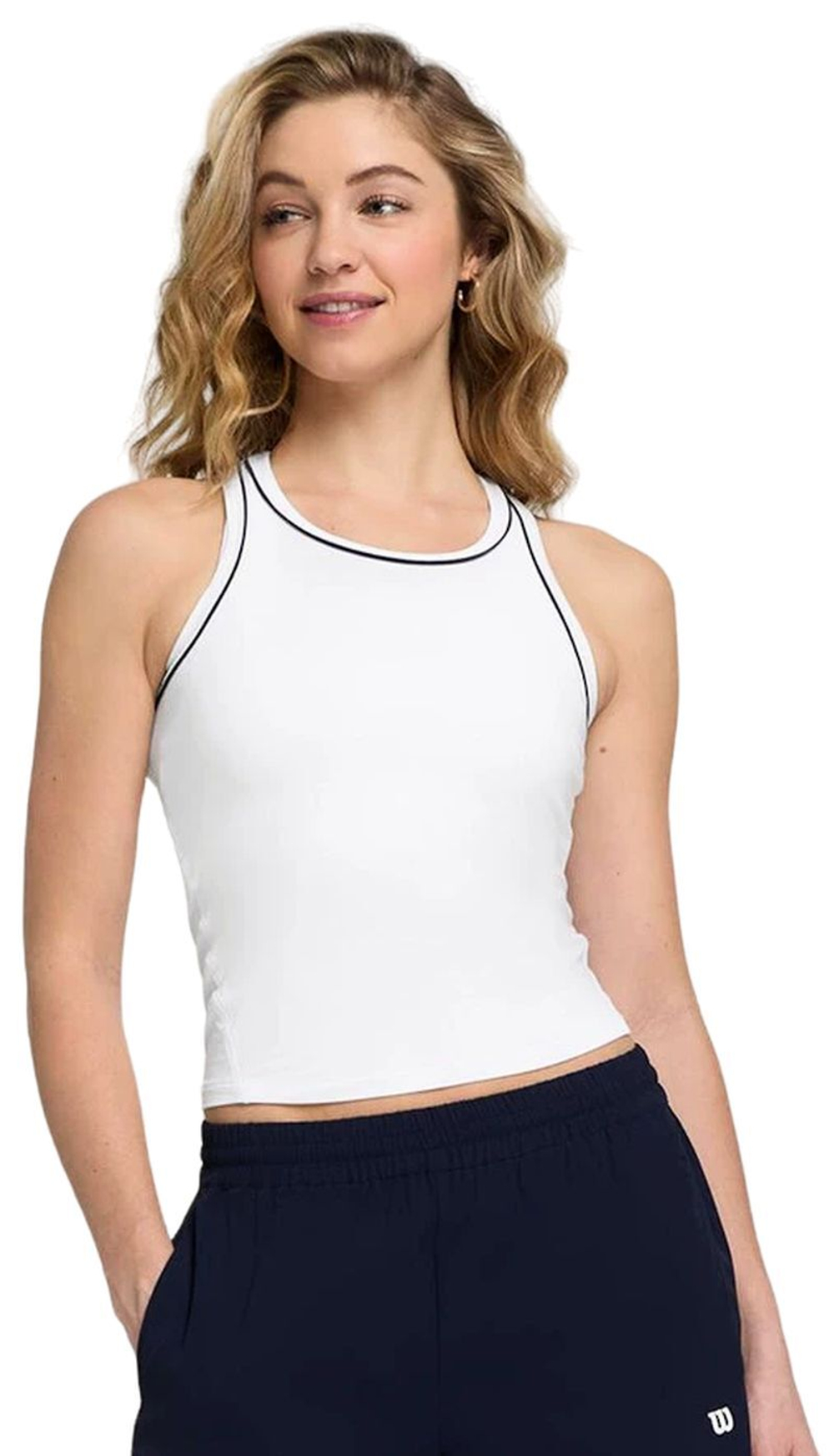 Женский топ теннисный Wilson Team Tank Top - белый
