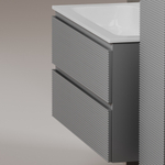 Тумба подвесная под раковину Sancos Folk, Ergraut soft 995х445х500