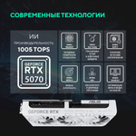 Видеокарта ASUS GeForce RTX 5070 PRIME OC WHITE (PRIME-RTX5070-O12G-WHITE)
