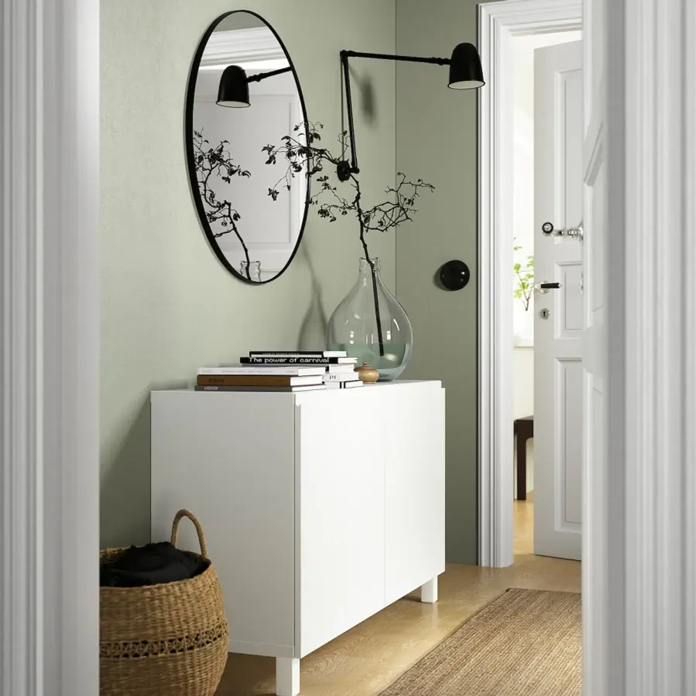 Комбинация для хранения - BESTÅ/ BESTА IKEA/ БЕСТА/БЕСТО ИКЕА, 74х120 см, белый