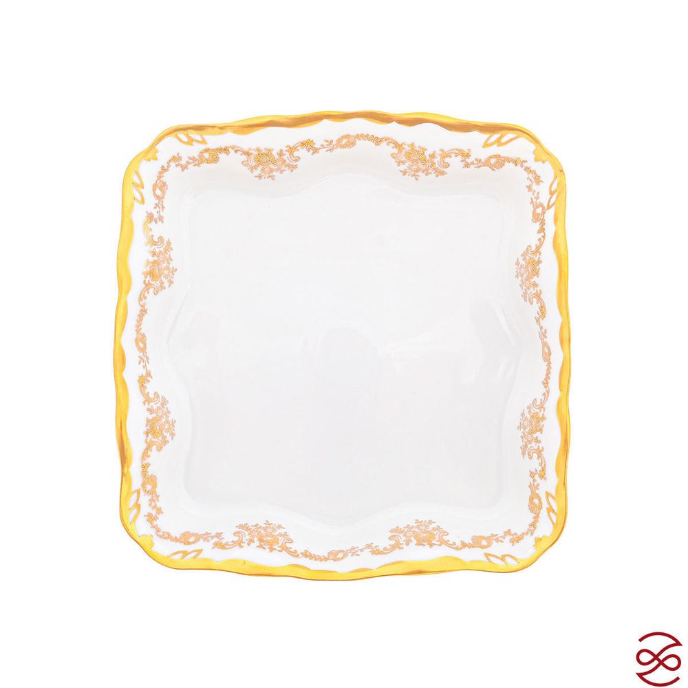 Конфетница квадратная на ножке Queen's Crown Кастел 19см