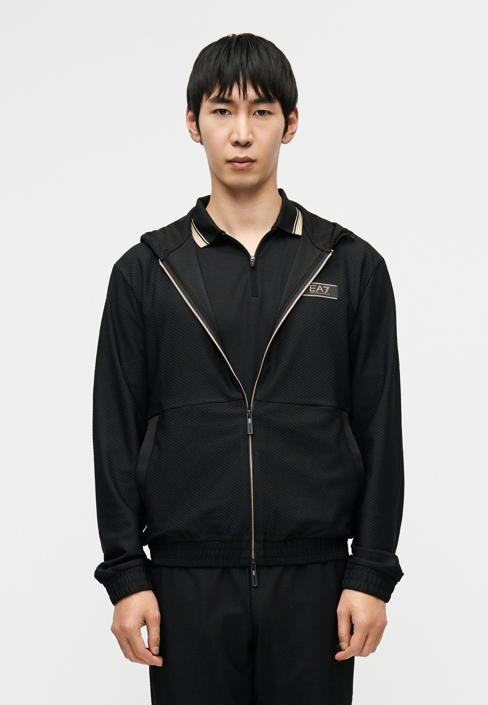 EA7 Emporio Armani Толстовка на молнии - Чёрный