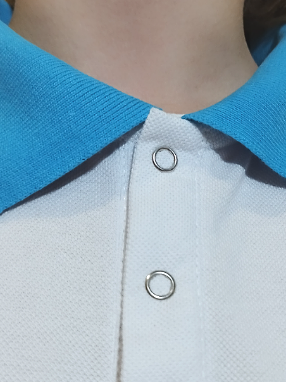 1055 Джемпер детский (поло) белый (76-146)