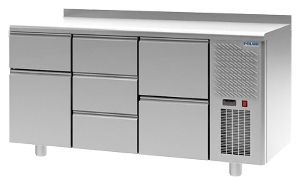 Стол холодильный POLAIR TM3-132-G с бортом