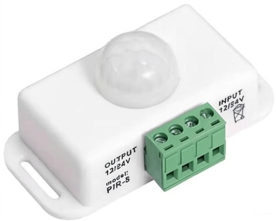 Датчик движения PIR, автоматический регулируемый, 12–24V постоянного тока, 8А