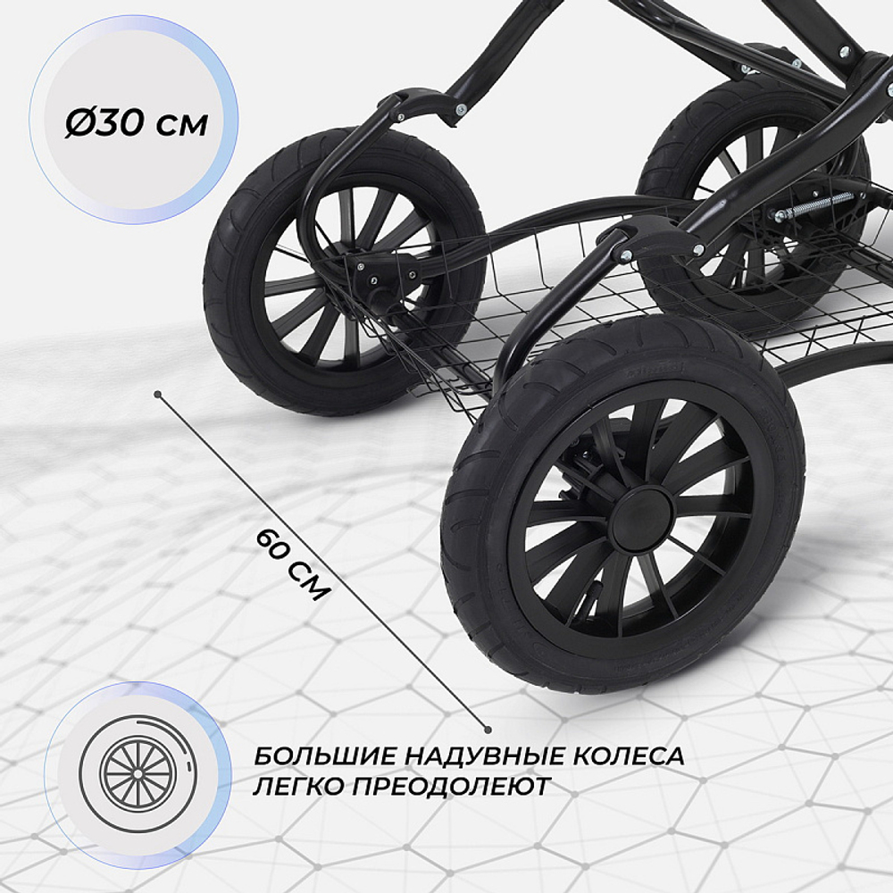 Детская коляска Rant Siena Classic New 2 в 1 10 серый-ментоловый