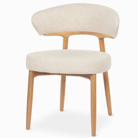 Стул Giotto, массив ясеня, молочная обивка