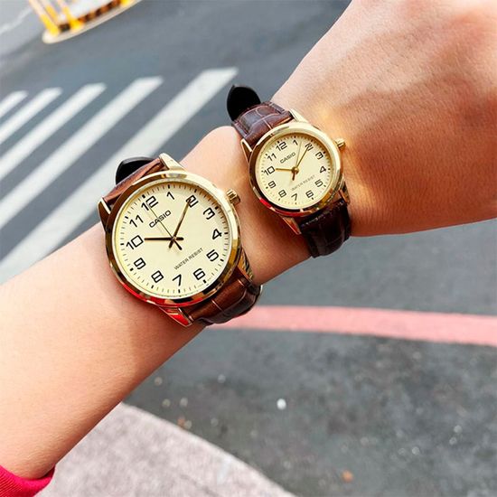 Парные часы Casio Standard: MTP-V001GL-9B и LTP-V001GL-9B