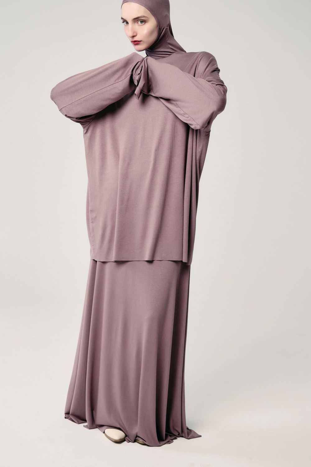 Юбка база широкая мокко