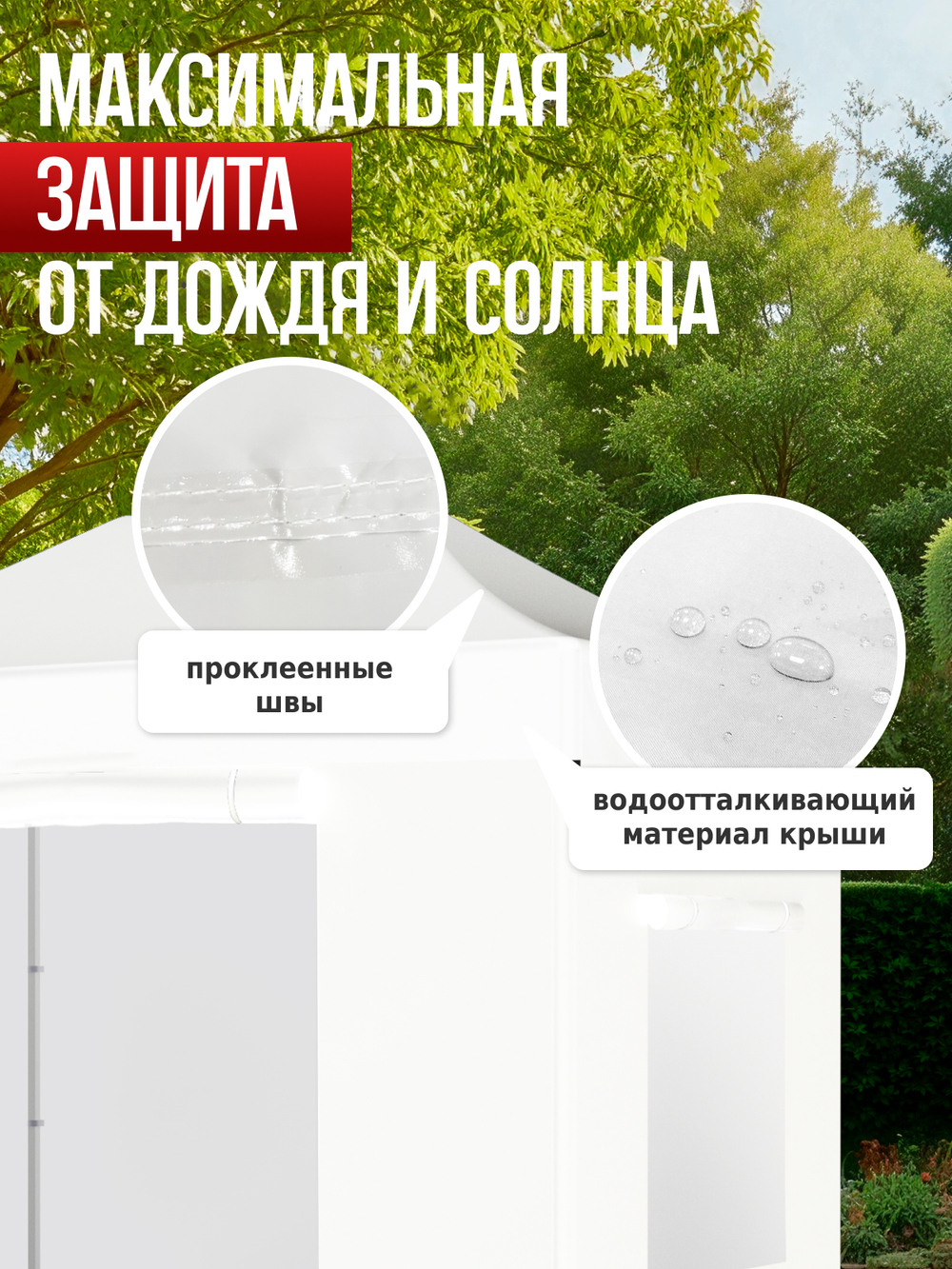 Шатер садовый беседка с раздвижным каркасом гармошка 3х2 24320