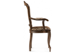 Стул деревянный Woodville Руджеро с мягкими подлокотниками орех, шоколад, ножки орех