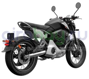 Электромотоцикл WHITE SIBERIA SUPER SOCO TC MAX (Черный-Серебро) фото 2 фото №4