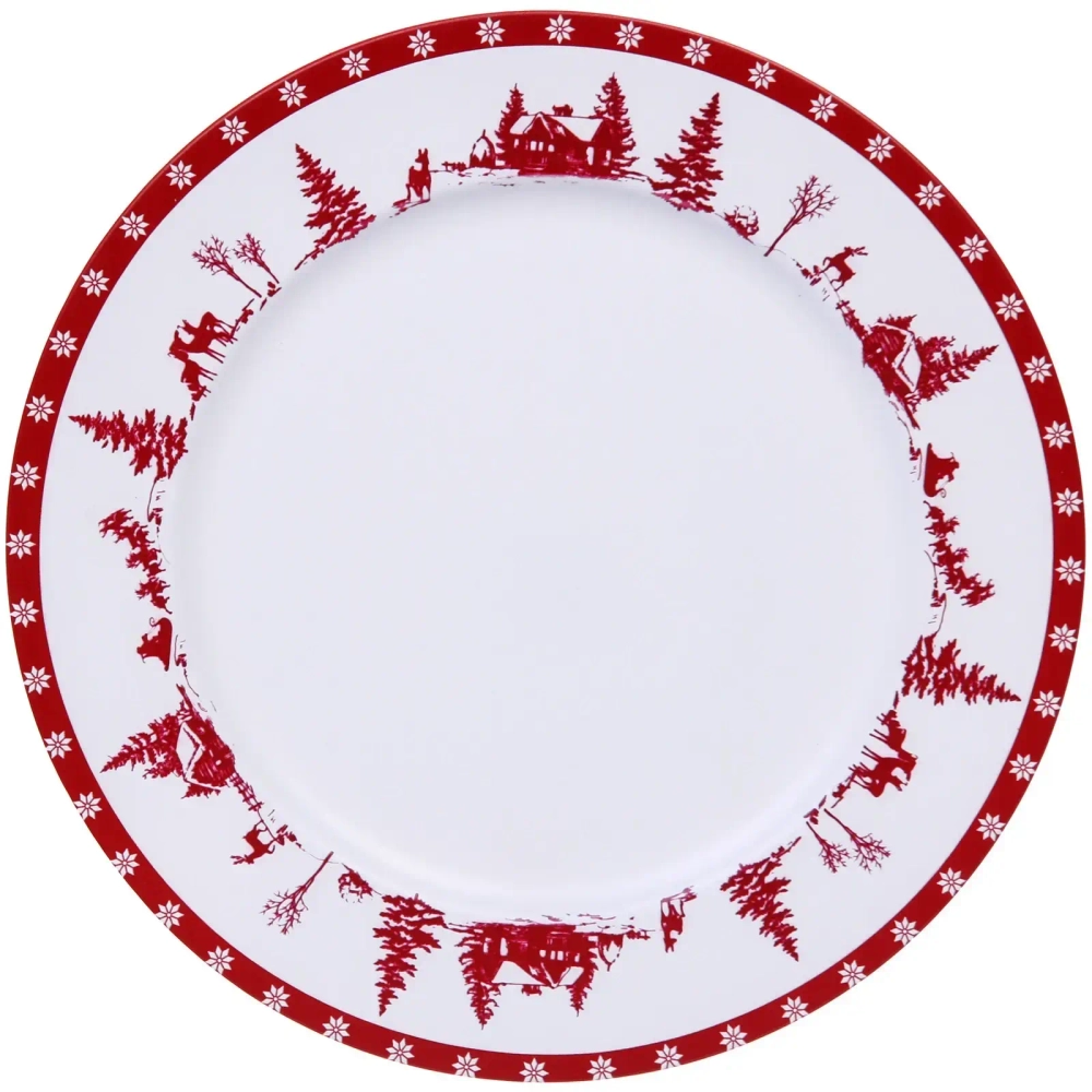 Поднос пластиковый 33см «Зимняя фантазия»