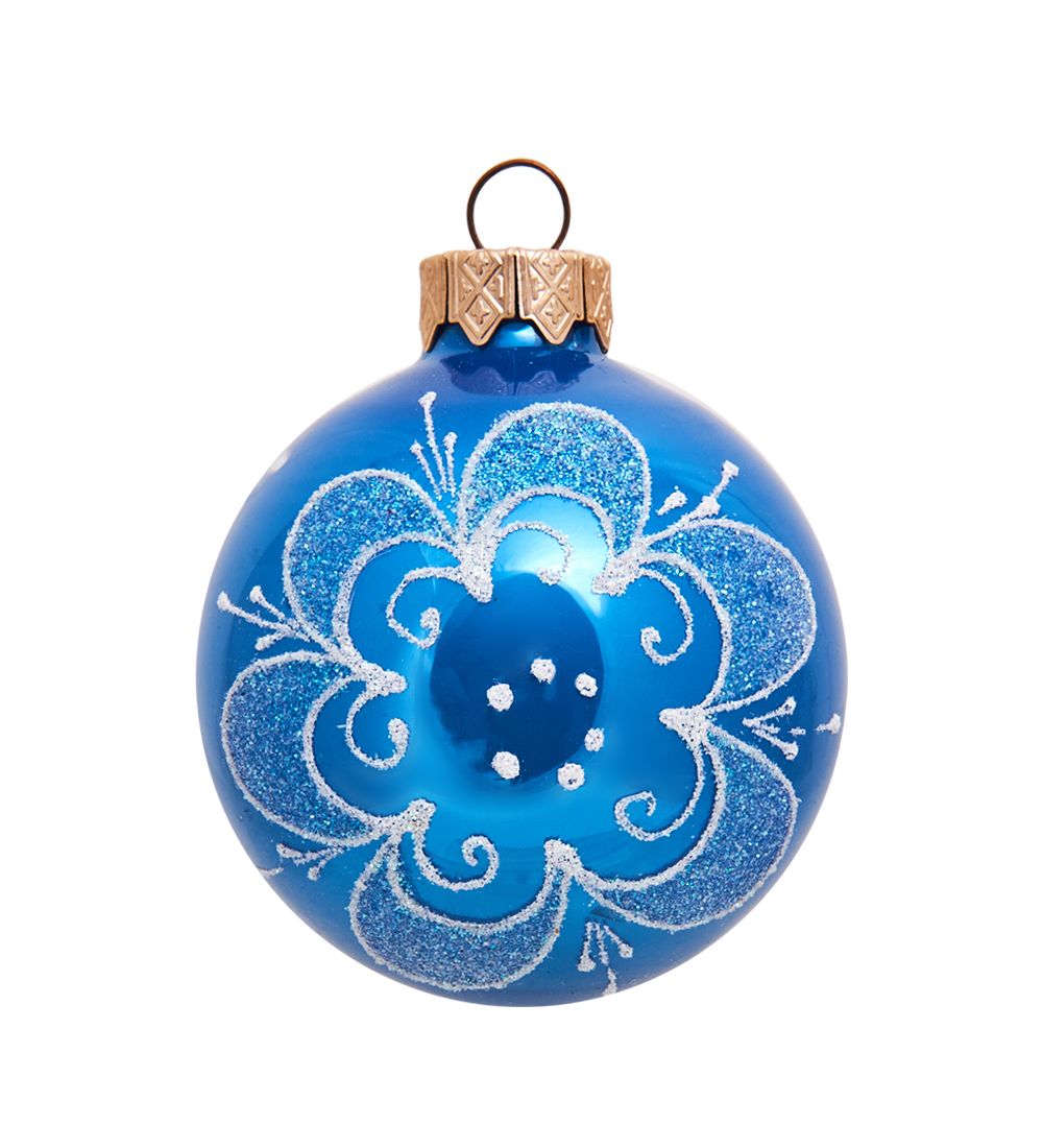 Элита НФШ-1379 Набор ел.украшений Шар 3шт «Снежинка» 60 мм