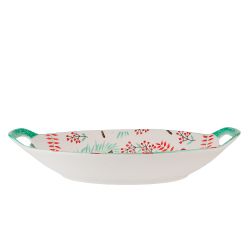 Блюдо с ручками "Kawaii Forest. Rabbit"27*16*4см. v=450мл. (min9) (фарфор) (транспортная упаковка)