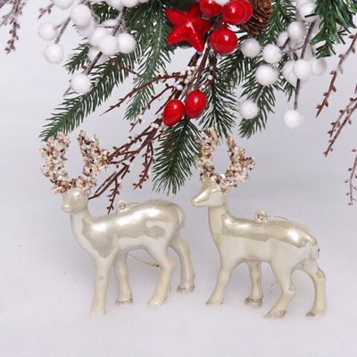 Набор украшений SHINE «Magic deer» 12,5х10,5 см (2 шт.), light champagne