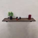 Настенные полки из натурального дерева в стиле Лофт