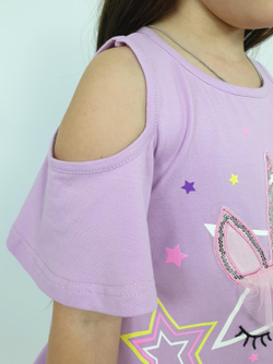 02-124-5 Комплект для девочки (футболка+ лосины)