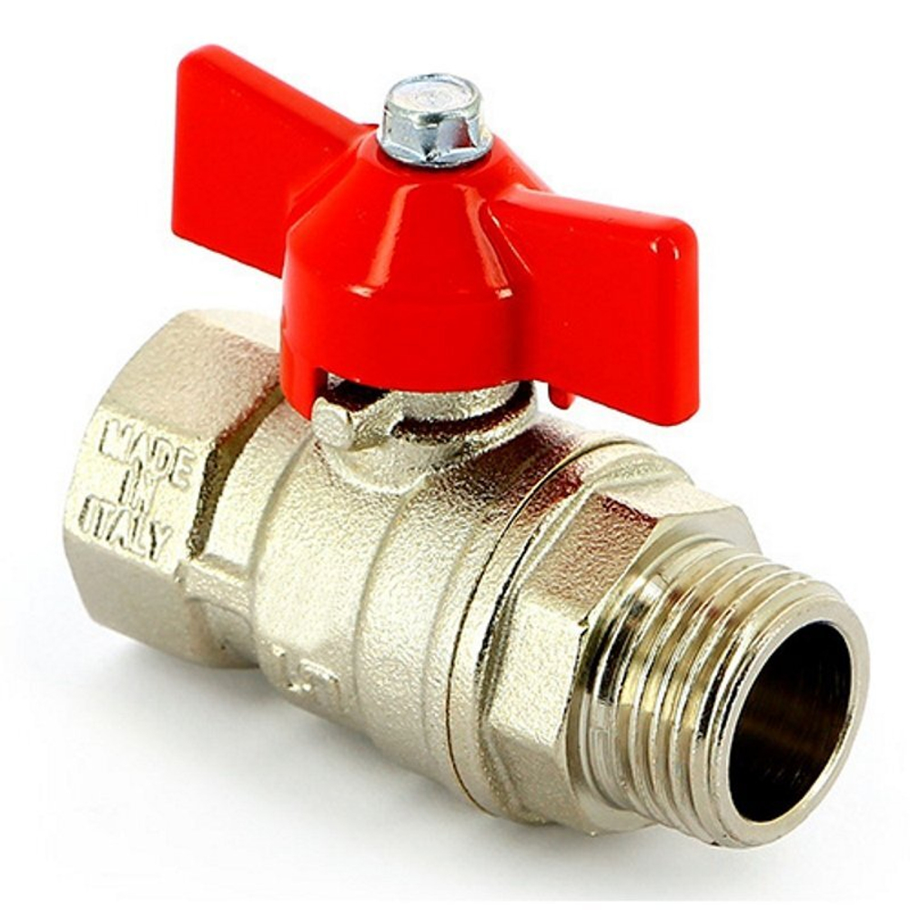 Кран шаровый 20 (3/4") ВН бабочка (Россия)