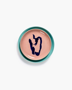 Набор десертных тарелок Delicious Pink Pepper Blue Feast, 22.5 см (2 шт.)