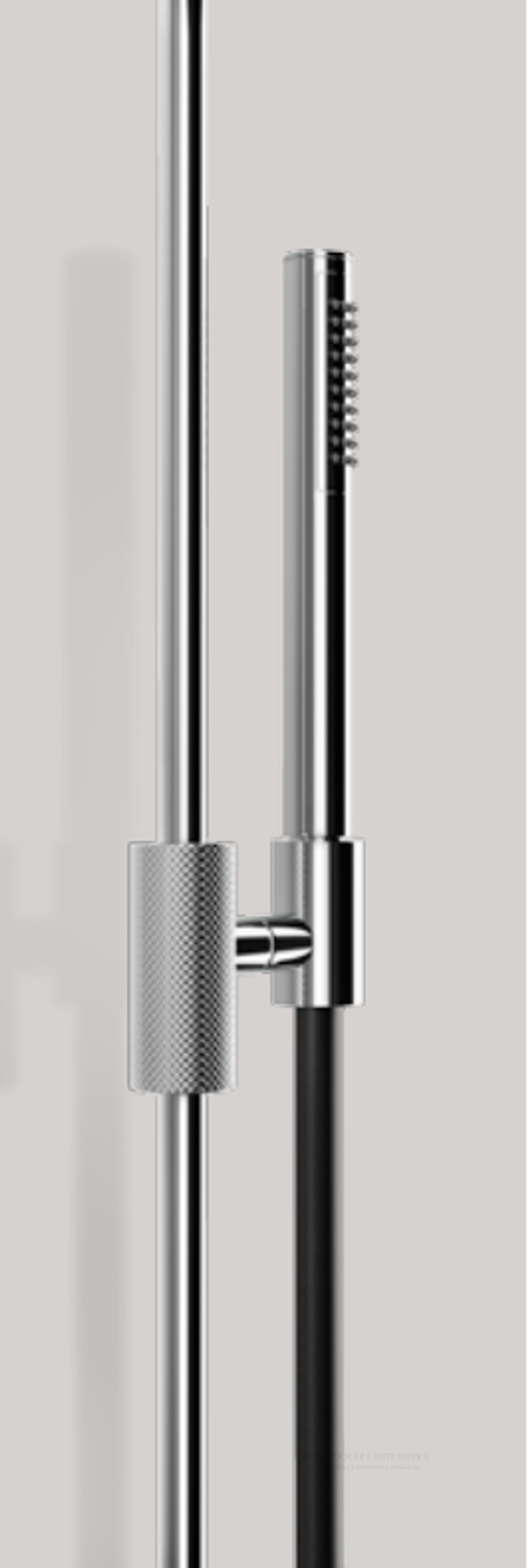Штанга для душа Gessi Anello h900 мм, настенная, цвет Finox Brushed Nickel