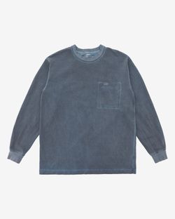 Лонгслив SS24 Garment Dyed Steel Blue синий