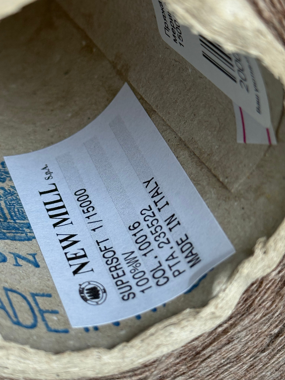 Пряжа NEW MILL Supersoft 1/15 (100% мериносовая шерсть кардная), 1500/100гр,натуральный бежевый меланж