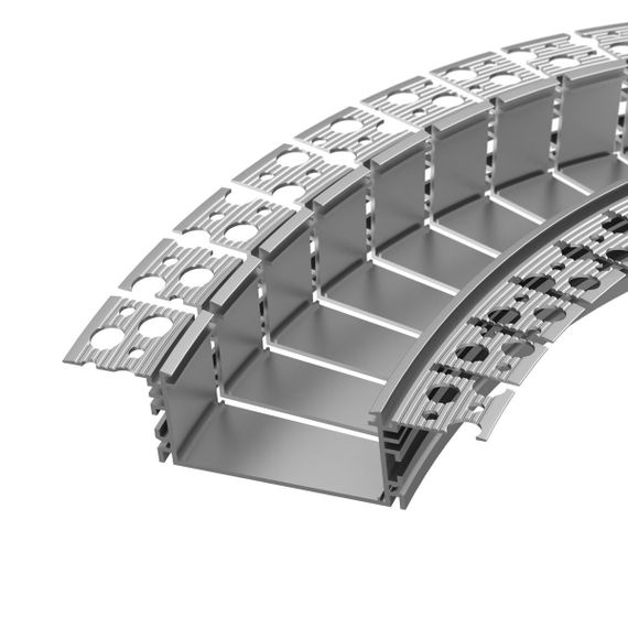 Профиль встраиваемый Arlight Fantom-Bent-W49-Side-2000 Anod 046423