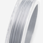 Японский ювелирный тросик SakuLux 7 диаметр 0,6мм, цвет "Жемчужное серебро"