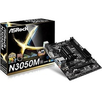 Материнская плата ASRock N3050M (Intel Dual-Core Celeron N3050/2xDDR3/PCI-Ex16/2xPCI-Ex1/SB/GLAN/D-Sub/DVI-D/HDMI/mATX)