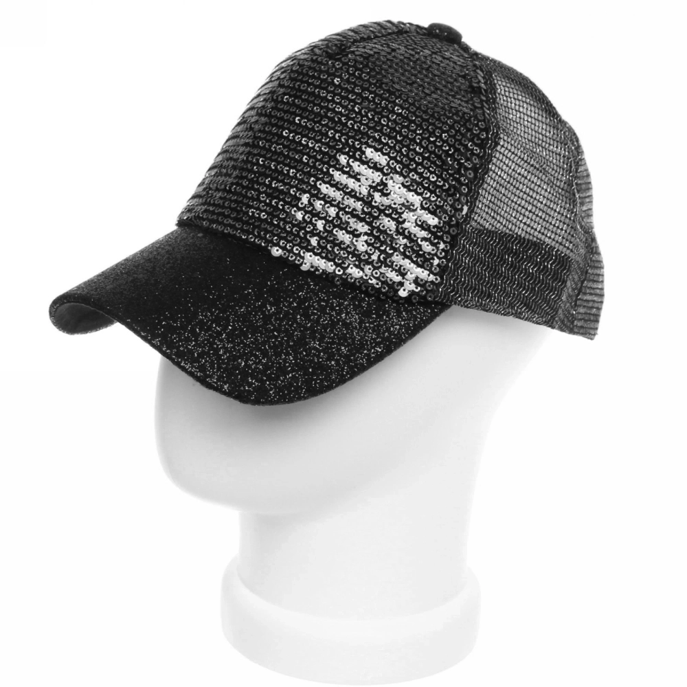 Бейсболка «Fashion city», пайетки, микс 3 цвета, р .58