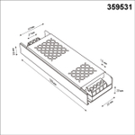 359531 DRIVE NT25 000 никель Выносной драйвер IP20 300W 48V