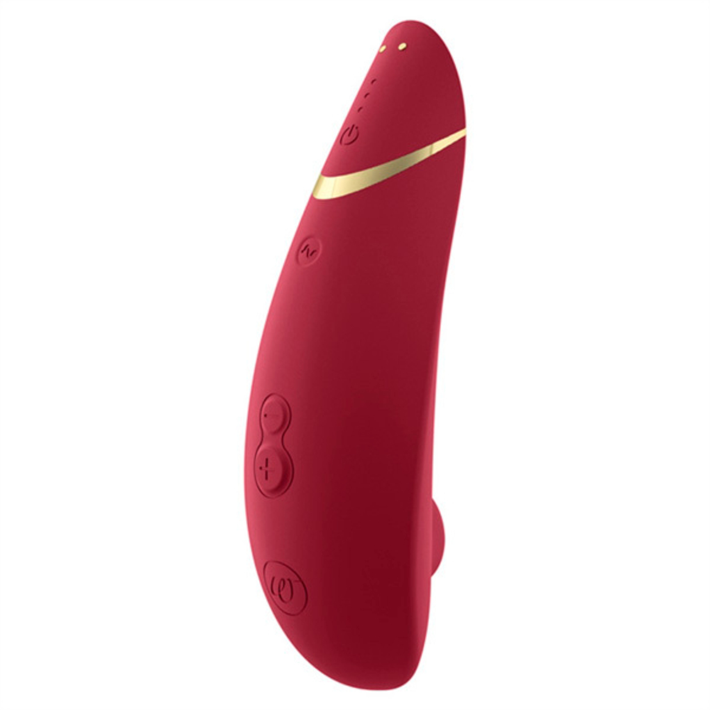 Бордовый вакуумно-волновой клиторальный стимулятор Womanizer Premium 2 Bordeaux WZ212SGB