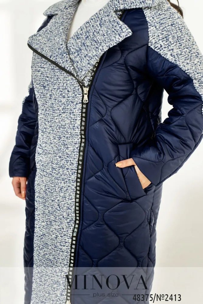 Куртка 2413-синий-синий Minova