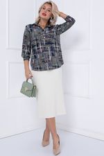 БЛУЗКА ДОРОТЕЯ (ОЛИВЕ) Bellovera (Акция)