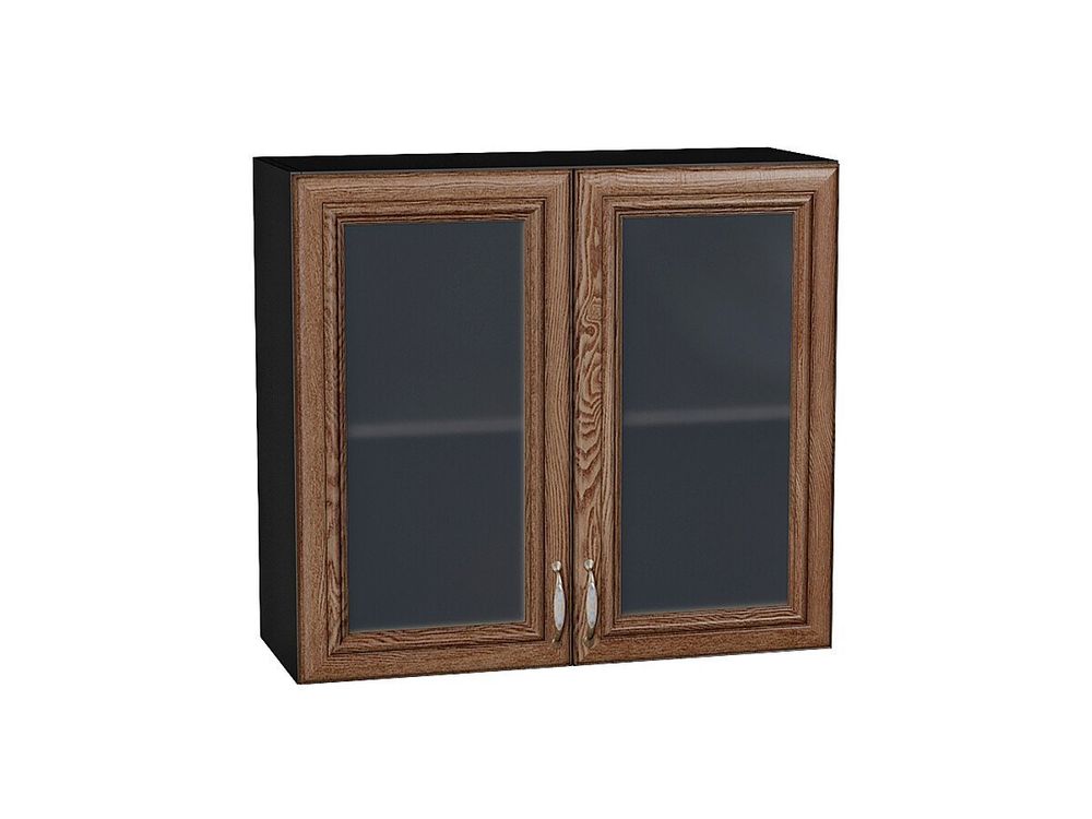 Шкаф верхний с 2-мя остекленными дверцами Шале