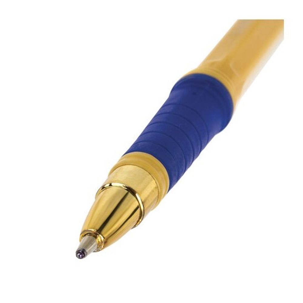 Ручка шариковая масляная Brauberg i-Rite GT Vanilla синяя, 1.0мм, резиновый грип
