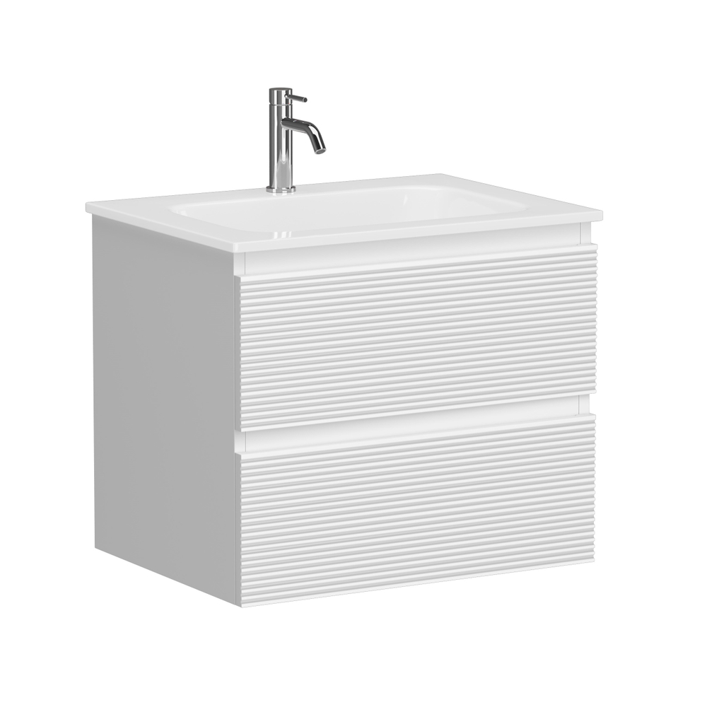 Тумба подвесная под раковину Sancos Folk, Bianco 590х445х500