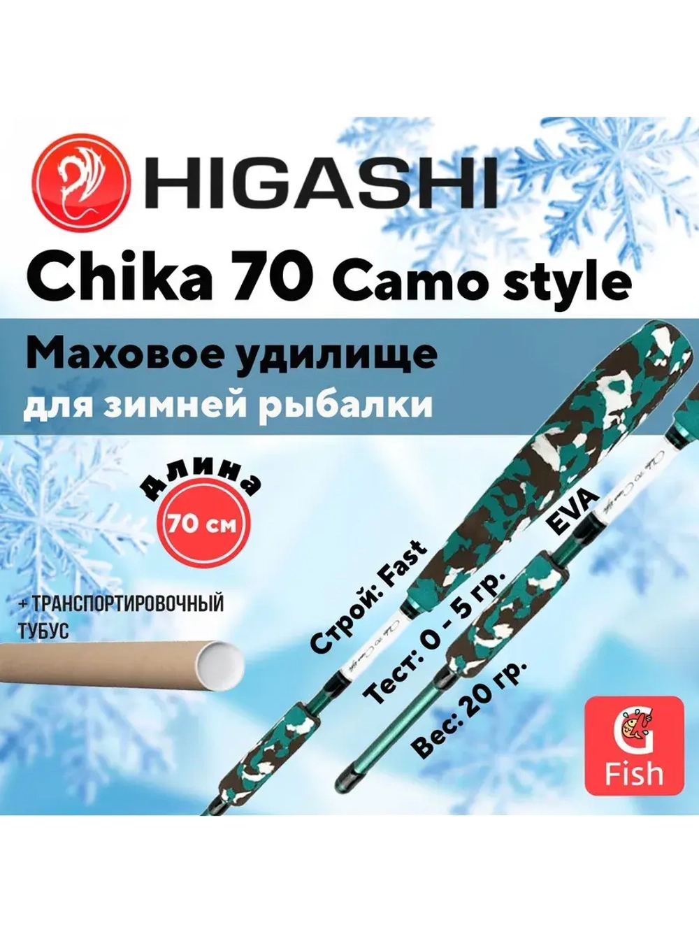 Удилище зимнее Chika 95 Camo style