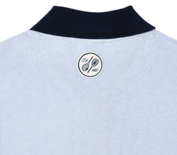 Женское поло Lacoste Roland Garros Edition Terry Knit Tennis - light blue/navy blue
