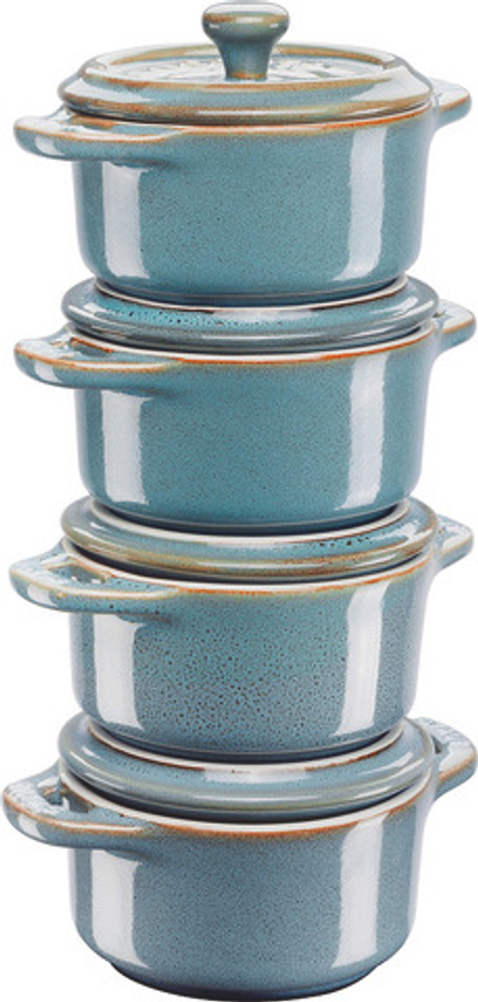 Форма для запекания Staub Cocotte, круглая, керамика, 9,5 см, 4 шт.