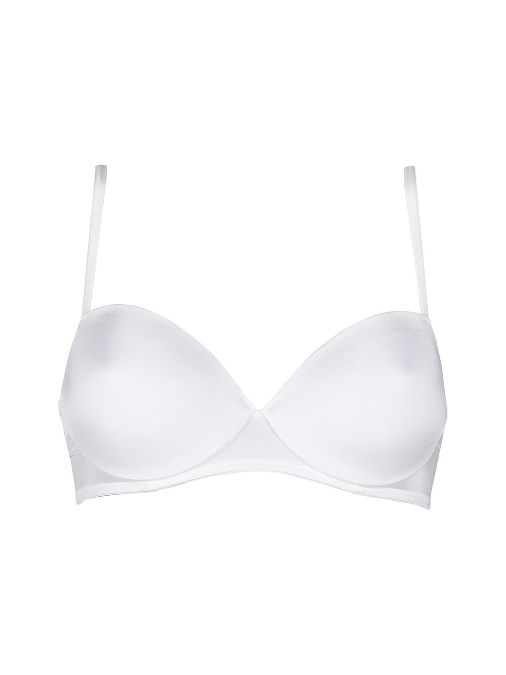 Бюстгальтер-балконет с формованной чашкой из микрофибры (Размер: 3B) (Цвет: кремовый)