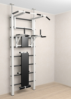 Шведская стенка Sv Sport враспор (Турник стандарт/Брусья/Скамья)