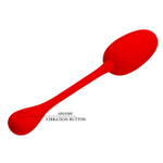 Красное перезаряжаемое виброяйцо Knucker (Цвет: красный)