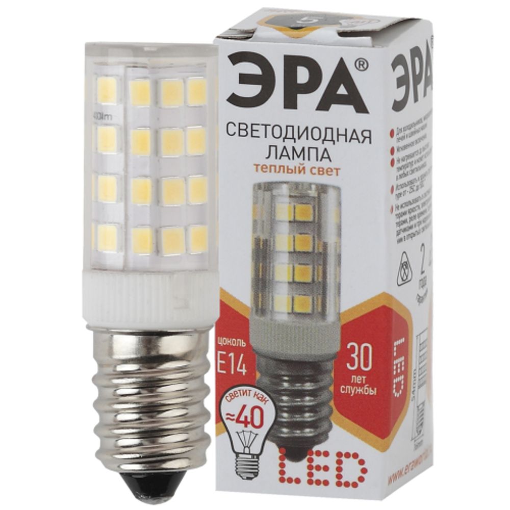Лампа светодиодная ЭРА STD LED T25-5W-CORN-827-E14 5Вт теплый белый свет Е14 | Лампы cветодиодные для бытовой техники
