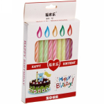 Набор свечей «Цветопламенные» 11 см (набор 10 шт)